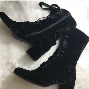 Kenneth Cole velvet boots